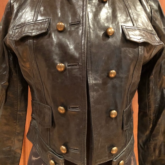 Arden B Lamb Leather Jacket - Picture 2 of 15
